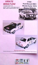 V160 FORD ESCORT MK1 RALLYE
