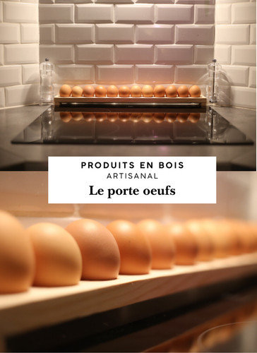 Porte œuf bois massif - bois,