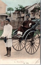 INDOCHINE - un pousse pousse.