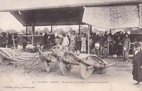 Hanoi marché de - -, la