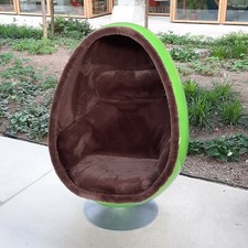 SPACE AGE ORIGINAL 1968 OVALIA HENRIK THOR LARSEN EGG CHAIR FIBERGLASS