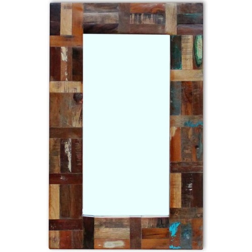 Miroir bois récupération - miroir,
