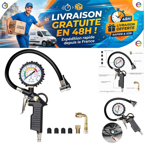 Manomètre pression pneus