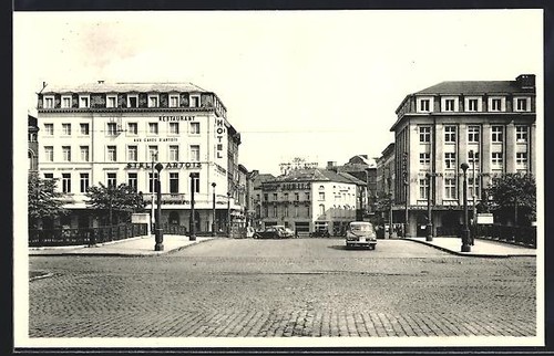 Cpa charleroi pont place - et,