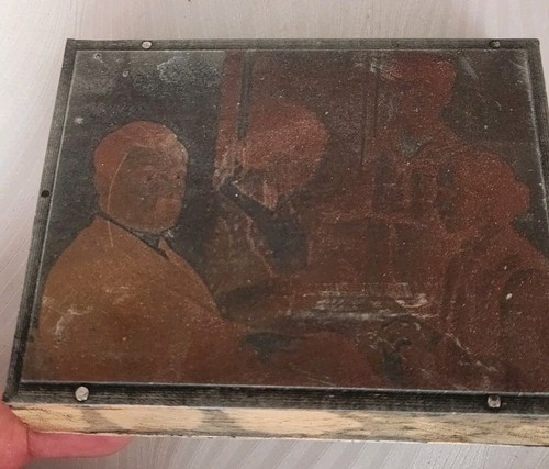 Ancienne plaque imprimerie - ancienne,