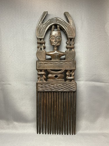 Grand peigne africain bois - grand,