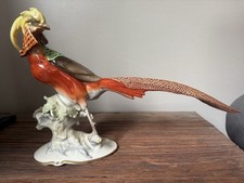 GRAND FAISAN EN PORCELAINE DE