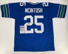 KENNY MCINTOSH SEATTLE SEAHAWKS SIGNED CUSTOM STITCHED JERSEY JSA WITNESS COA