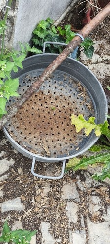 Jardinière ronde métal - jardinière, en