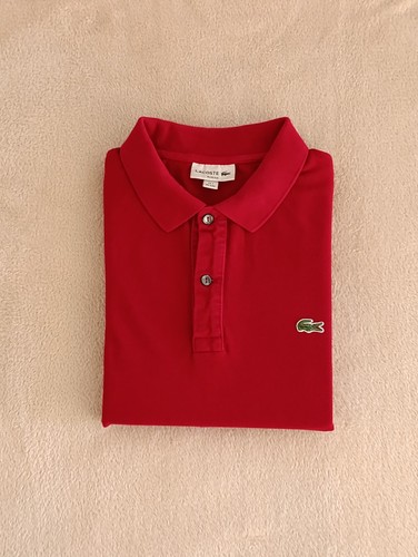 Polo lacoste rouge slim fit - rouge,
