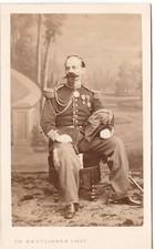 General Russian Officer to Identify Medal 1865 Reutlinger Photo CDV Military