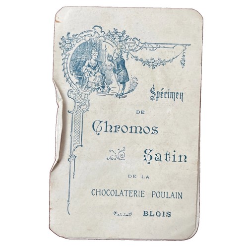 Spécimen chromos satin de - de,