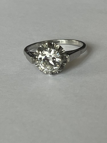 7173 bague solitaire - bague, platine