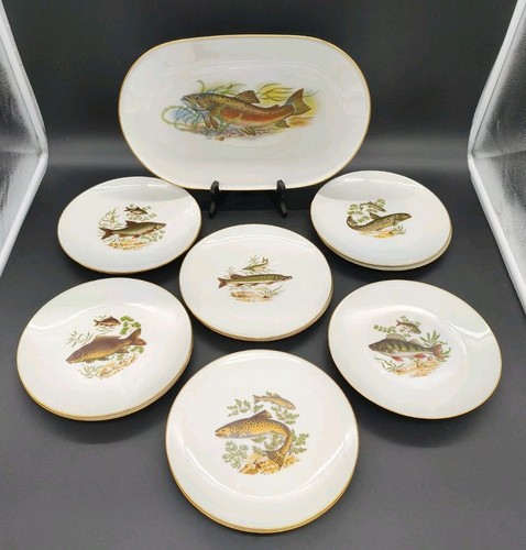 Service poisson porcelaine - service,