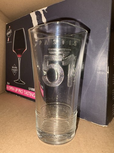 Pastis verre avec logo en - verre,