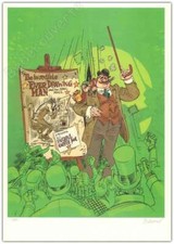 Affiche Bodart Incredible Ever Drawing Man 100ex Signée 29,7x42 cm