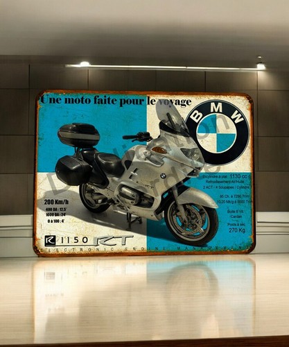 Plaque métal bmw - métal,