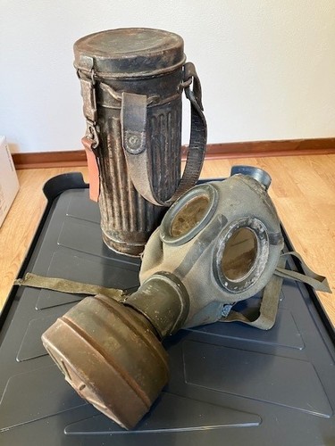 Ancien masque gaz allemand - gaz,