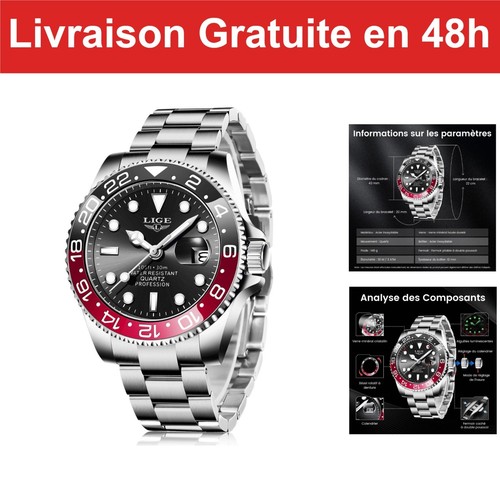 Montre homme lige quartz - montre,