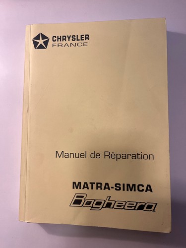 Manuel reparation matra - de,