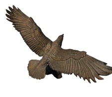 Vintage 1985 Bronze Eagle Statue Sculpture Artist Tom O'Brian Avon Wildlife Coll