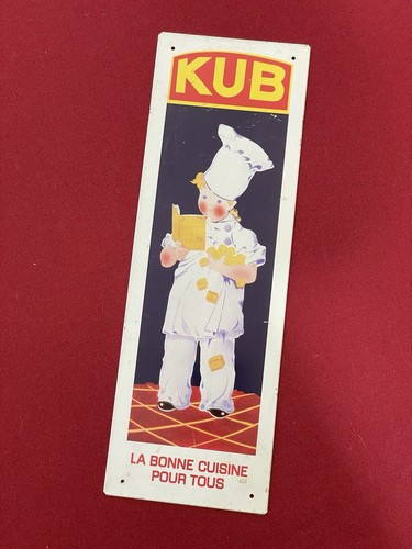 Plaque publicitaire kub métal - kub,