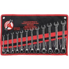 CLES MIXTES A CLIQUET - JEU DE 12 CLES BGS BERGLAND DE 8 A 19 MM