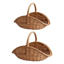 Panier en osier tressé avec