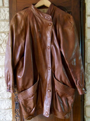 Manteau femme cuir marron - manteau, en
