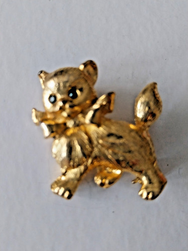 Broche vintage chat - -,