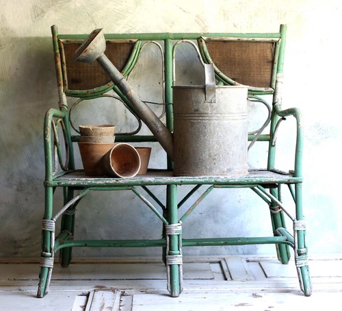 Antique child bench small - child,