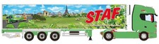 WSI, SCANIA R HL CR20H 4x2 avec remorque frigo 3 Essieux STAF, échelle 1/50, ...