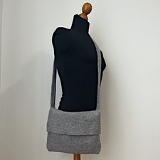 Costume Médiéval Reenactment LARP Sac À Bandoulière 100% Laine Couleur Gris