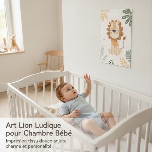 Tableau toile lion pour - tableau,