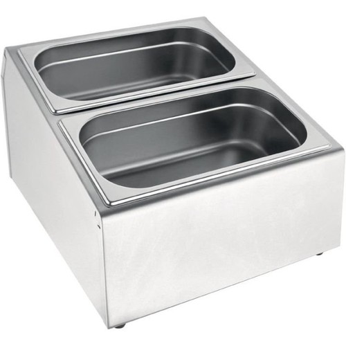 Support tout inox - 2, bacs
