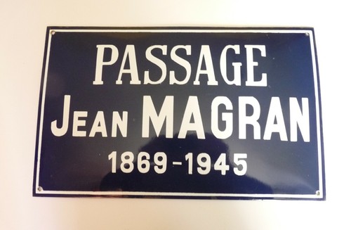 Ancienne plaque rue - plaque, de