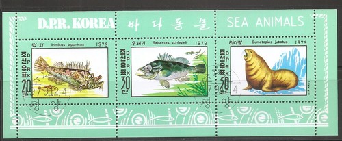 Korea 1891a marine life - #,