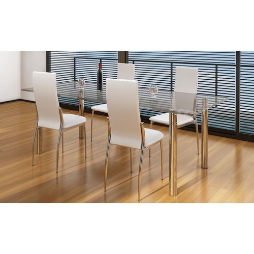 Chaise noire salon - 2x,