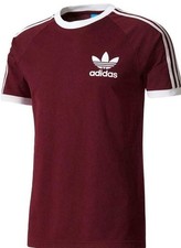 Adidas Originals Men’s 3 Stripes Cotton T-shirt Crew Neck Short Sleeve Top