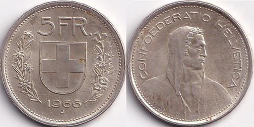 Francs 1966 suisse - francs,