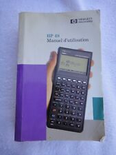 Manuel utilisation HP 48gx 48 gx 48g hp48g hp48gx - Calculatrice - Français
