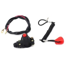 Coupe-Circuit Sécurité Guidon Noir Moto Scooter Quad – Arrêt d’Urgence 22mm