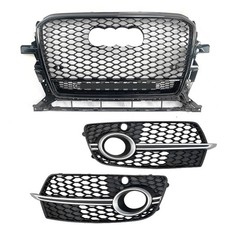 For 2013-2018 Audi Q5 S-line SQ5 Honeycomb Grille & Fog Light Grille RSQ5 Style
