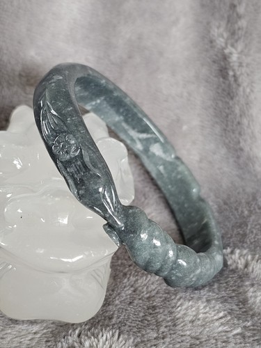 Bracelet jonc jade - blue, eau