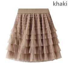 Femmes Maille Jupe Tulle