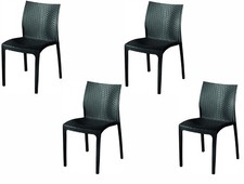 Set De 4 Chaises De Jardin