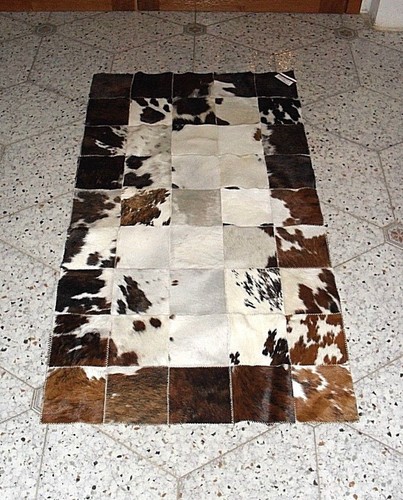 Tapis salon cuir vache en - de,