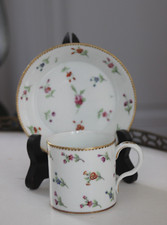 Niderviller Count of Custine 18th Century Porcelain Mug, Flower Decor (1)