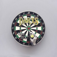 Vintage Style Bar Darts Dart Board Sport Belt Buckle Boucle de ceinture