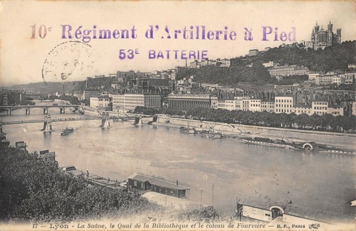 Cpa guerre marque postale 10e - cpa,